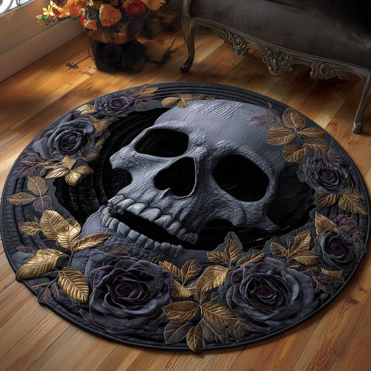 Gothic Calavera Quilted Round Mat GFTOTP13163