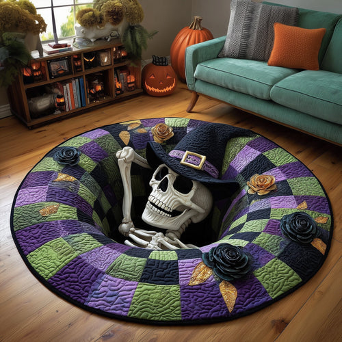 Haunted Bone Quilted Round Mat GFTOTP13165