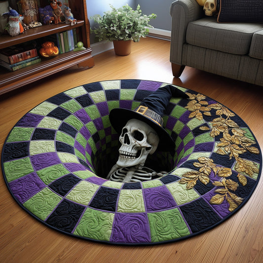 Haunted Bone Quilted Round Mat GFTOTP13167