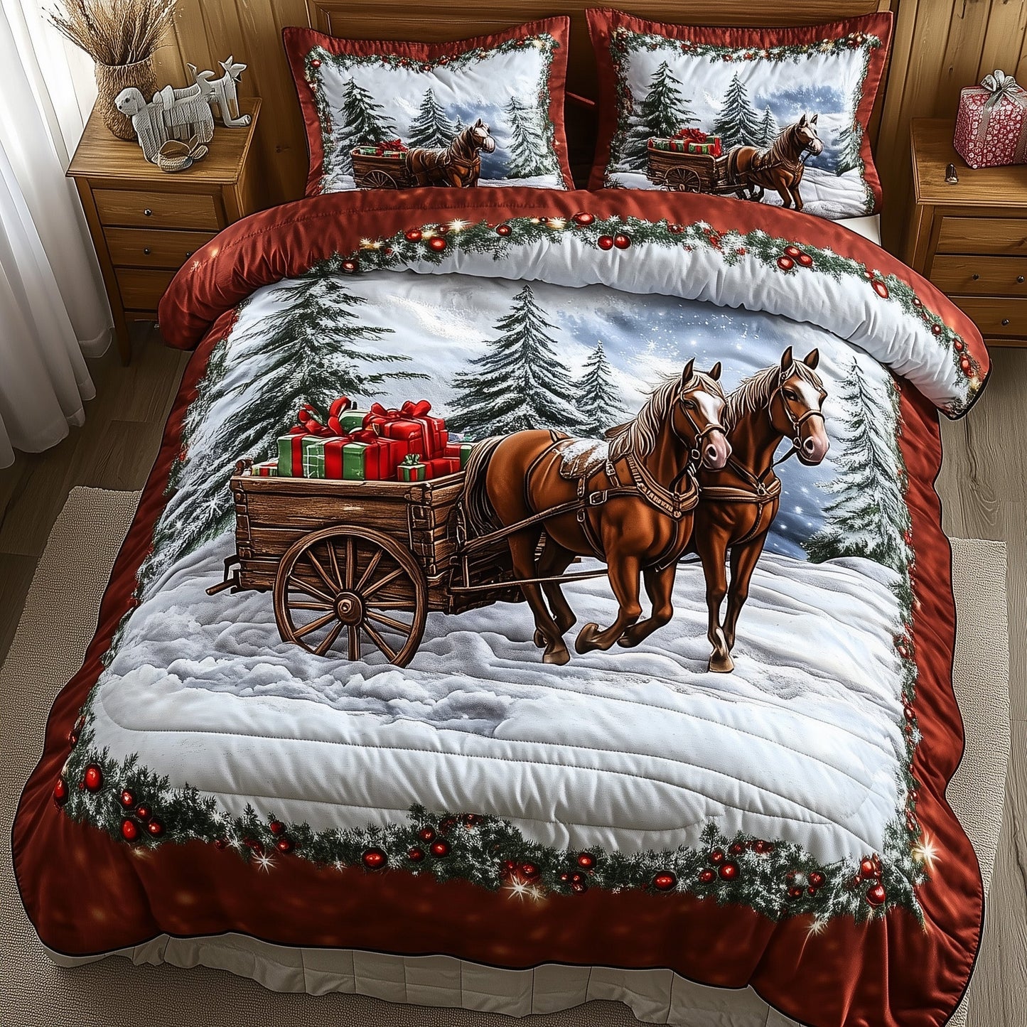 Christmas Ride Duvet Cover Set GFTOTP13194