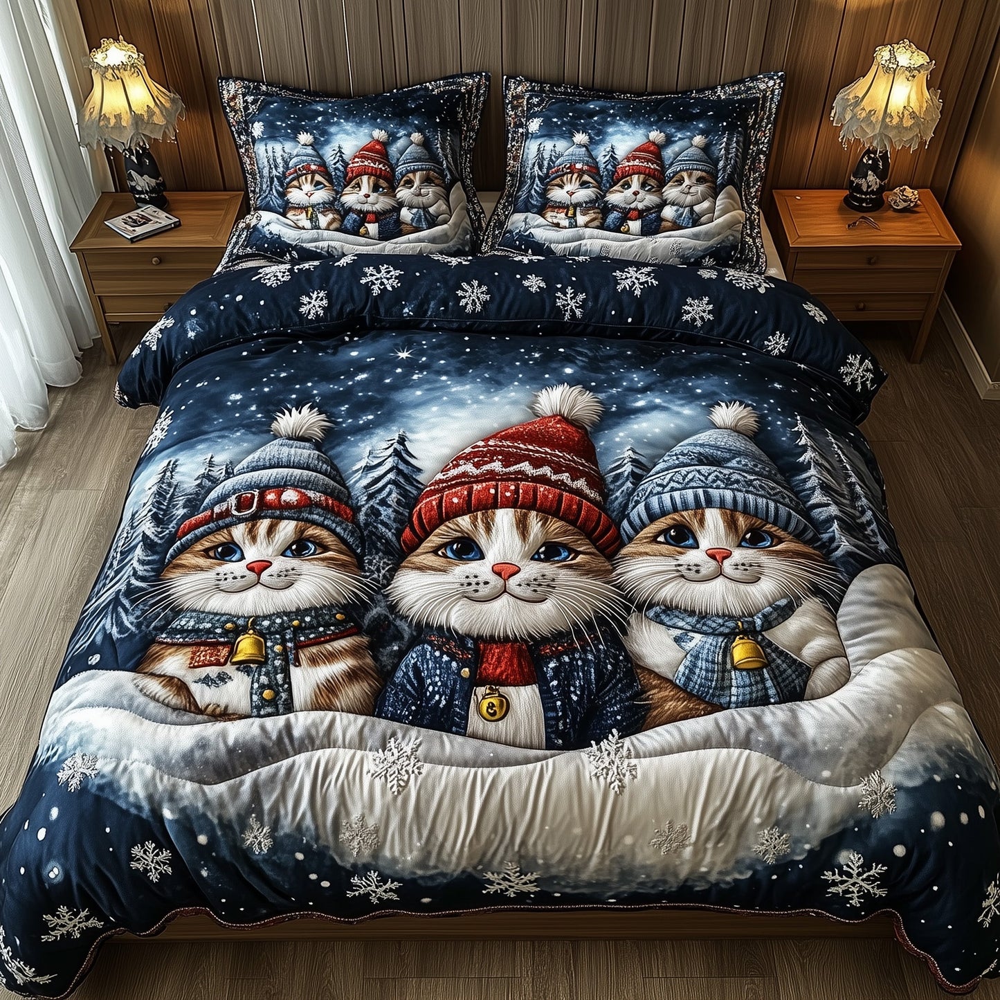 Holiday Purrfect Duvet Cover Set GFTOTP13204