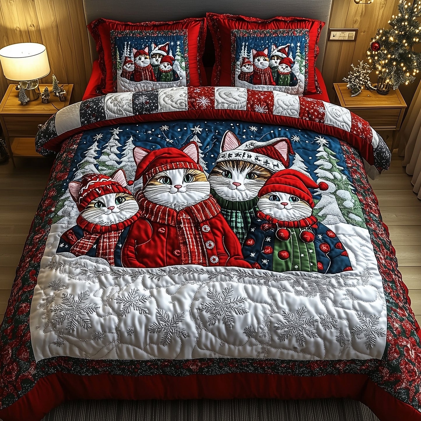 Holiday Purrfect Duvet Cover Set GFTOTP13207