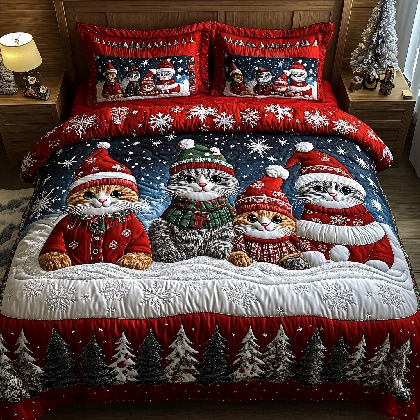 Holiday Purrfect Duvet Cover Set GFTOTP13208