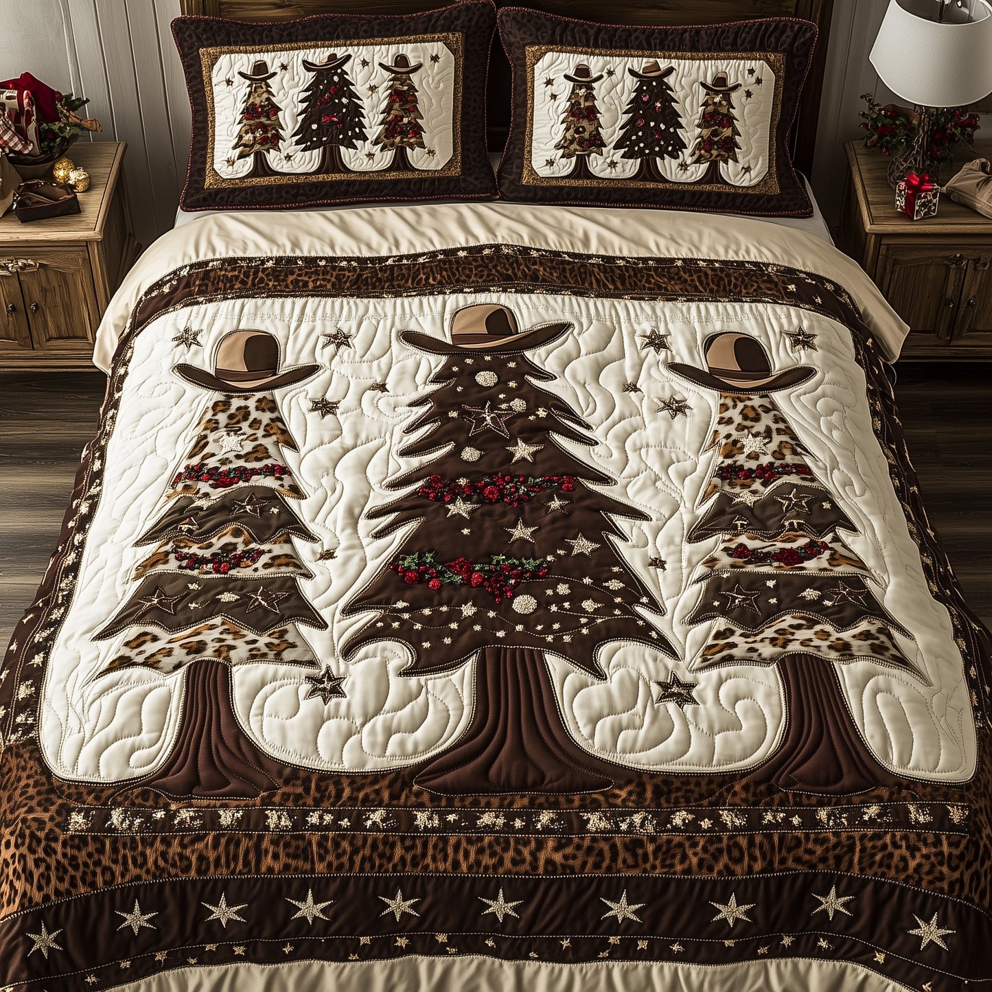 Rustic Yuletide Glow Duvet Cover Set GFTOTP13242