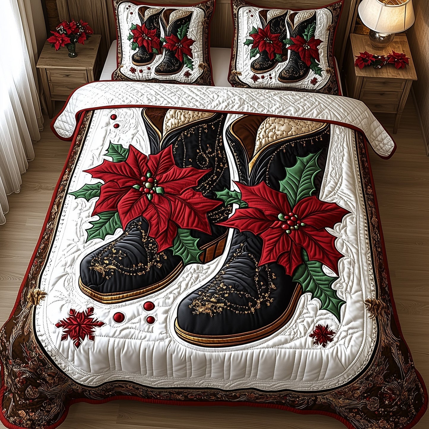 Cowboy Yuletide Duvet Cover Set GFTOTP13248