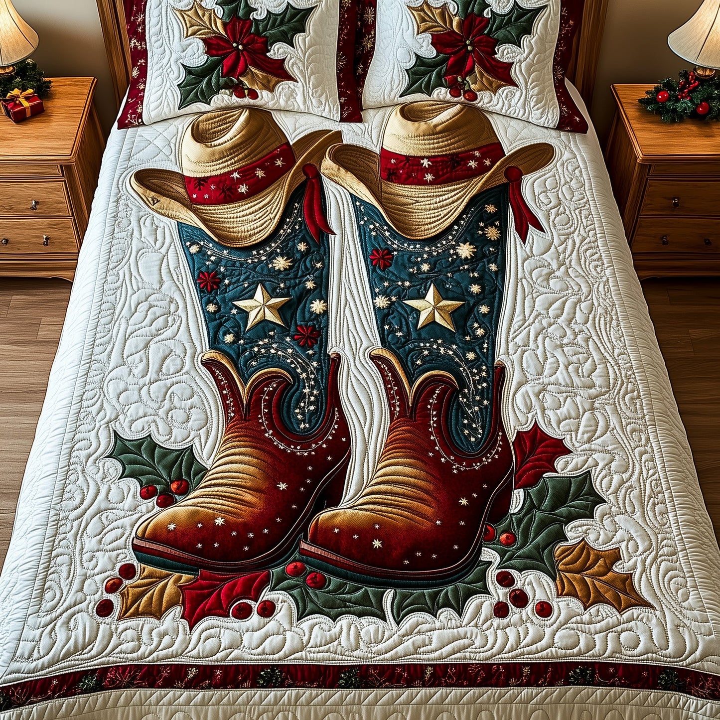 Cowboy Yuletide Duvet Cover Set GFTOTP13251
