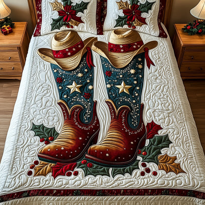 Cowboy Yuletide Duvet Cover Set GFTOTP13251