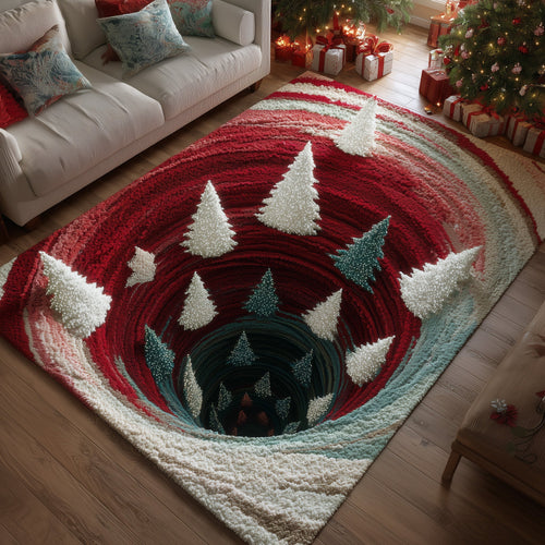 Holiday Sparkle Pine Area Rug GFTOTP13267