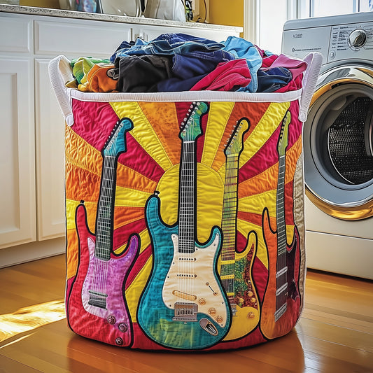 Groovy Strings Quilted Laundry Basket GFTOTP13277