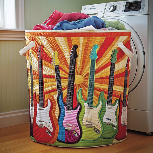 Groovy Strings Quilted Laundry Basket GFTOTP13279