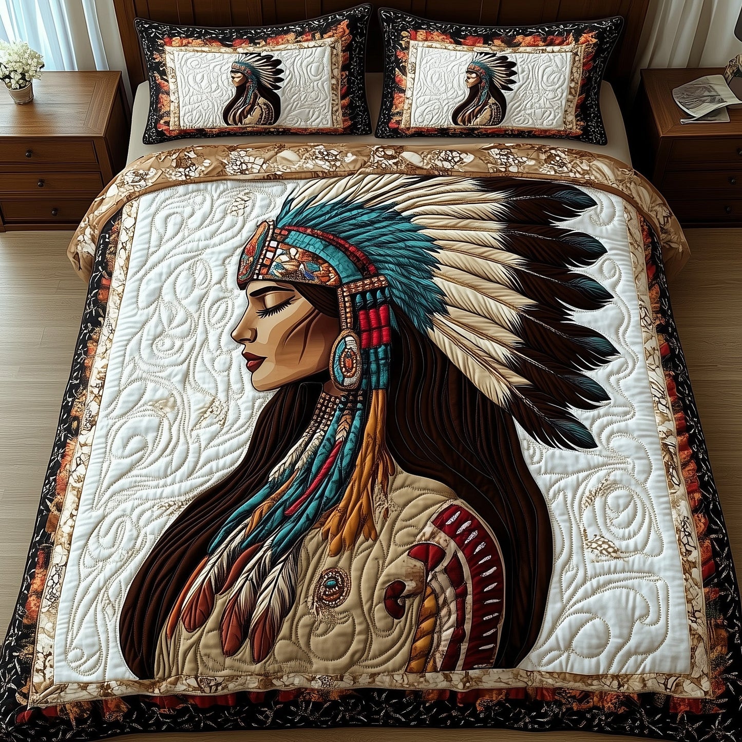 Tribal Queen Duvet Cover Set GFTOTP13299