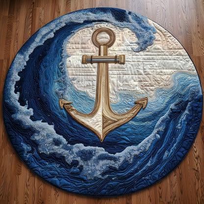 Marine Sinkhole Quilted Round Mat GFTOTP13331