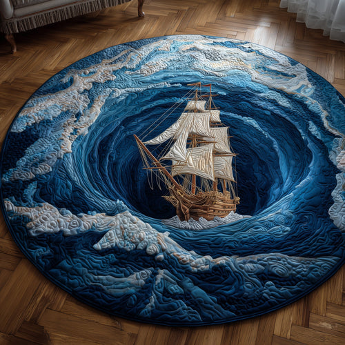 Marine Sinkhole Quilted Round Mat GFTOTP13333