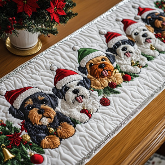 Jolly Schnauzer Quilted Table Runner GFTOTP13339
