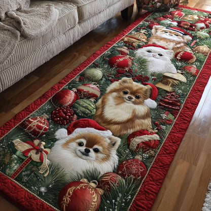 Jolly Pomeranian Runner Rug GFTOTP13348
