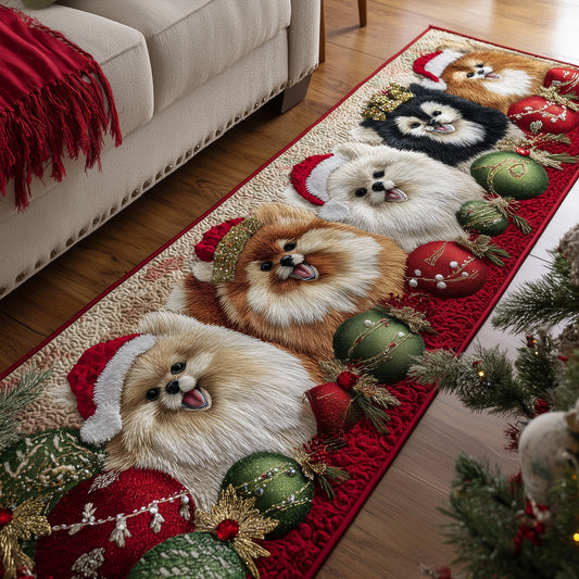 Jolly Pomeranian Runner Rug GFTOTP13349