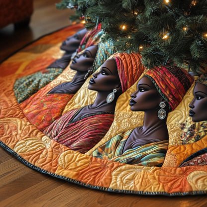 Golden Glow Quilted Tree Skirt GFTOTP13355