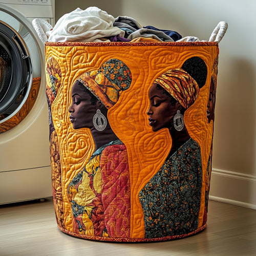 Golden Glow Quilted Laundry Basket GFTOTP13367