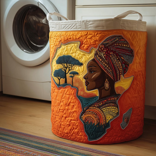 Golden Glow Quilted Laundry Basket GFTOTP13372