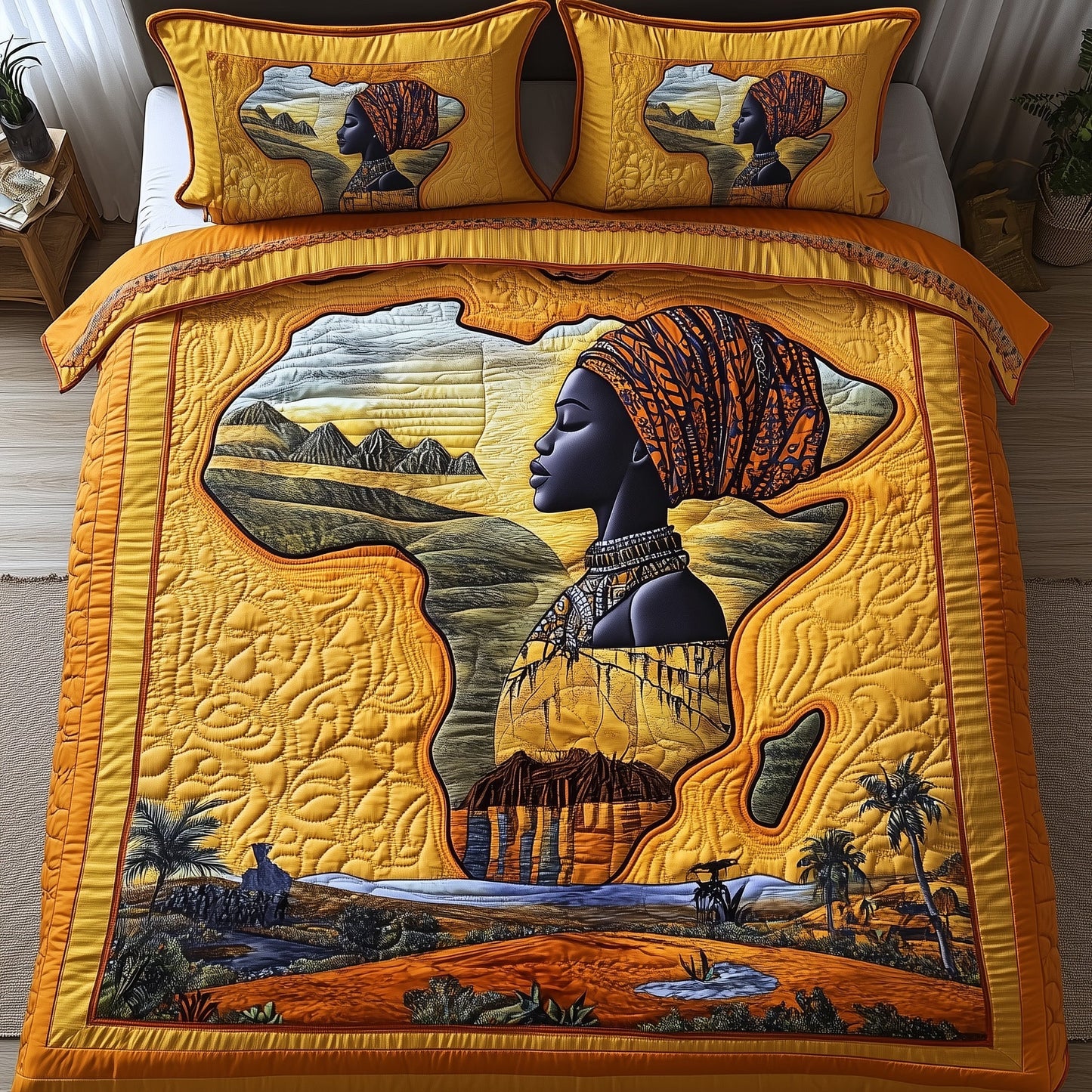 Golden Glow Duvet Cover Set GFTOTP13388