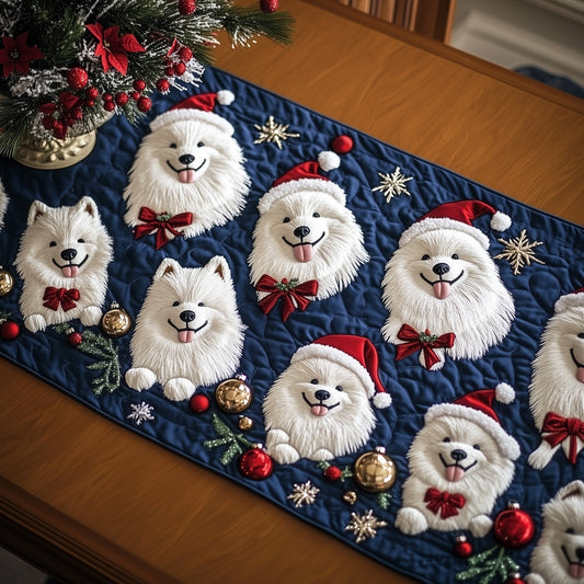 Jolly Samoyed Quilted Table Runner GFTOTP13410