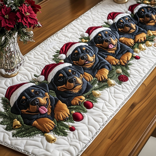 Jolly Rottweiler Quilted Table Runner GFTOTP13415