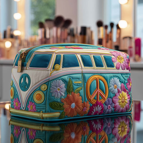 Hippie Van Quilted Makeup Bag GFTOTP13434