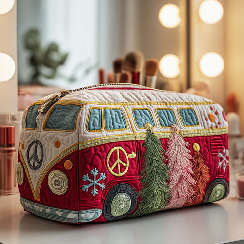 Christmas Van Quilted Makeup Bag GFTOTP13440