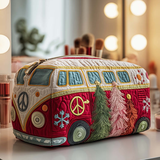 Christmas Van Quilted Makeup Bag GFTOTP13440