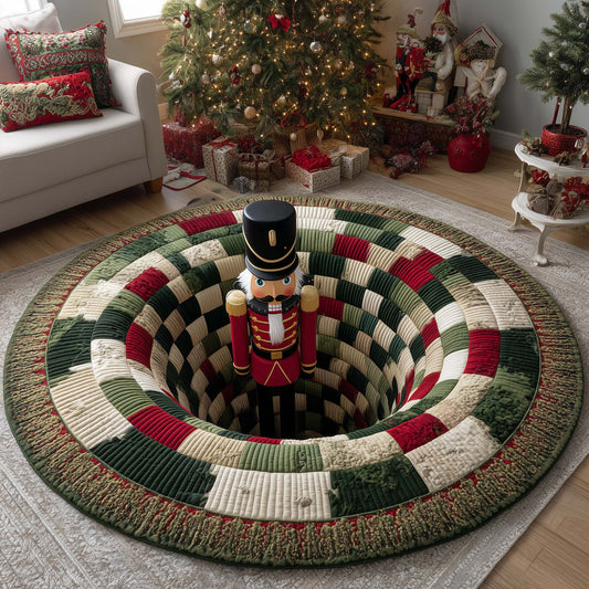 Playful Holiday Guardian Quilted Round Mat GFTOTP13446