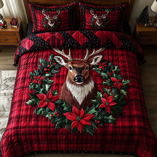 Holly Antlers Duvet Cover Set GFTOTP13456
