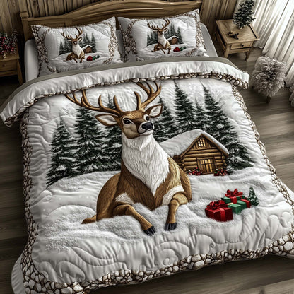 Holly Antlers Duvet Cover Set GFTOTP13457