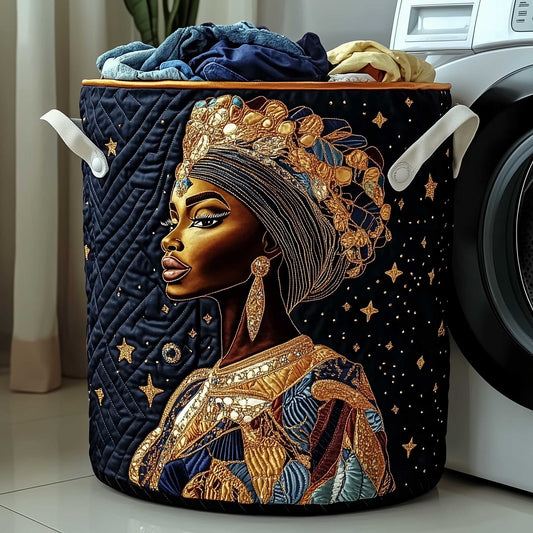 Golden Glow Quilted Laundry Basket GFTOTP13501