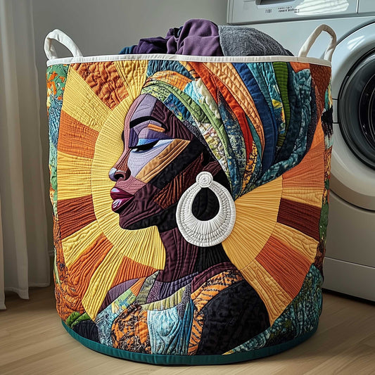 Golden Glow Quilted Laundry Basket GFTOTP13503