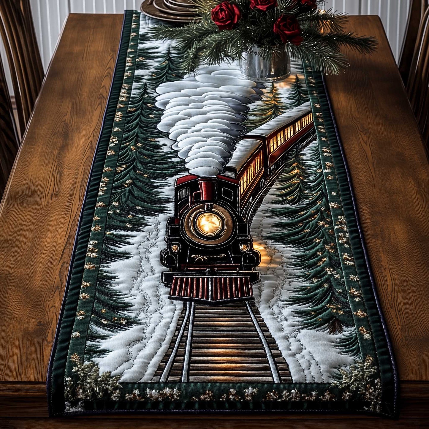 Christmas Express Quilted Table Runner GFTOTP13517
