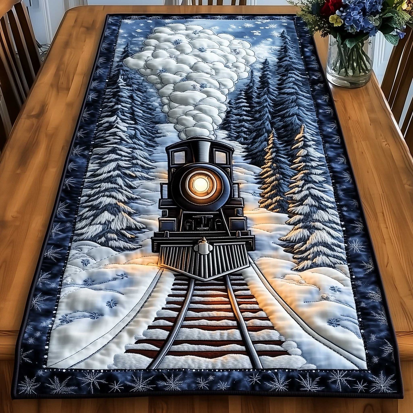 Christmas Express Quilted Table Runner GFTOTP13518