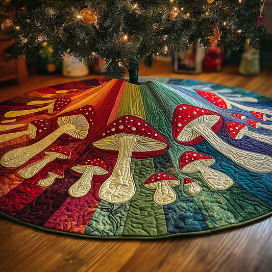 Groovy Holiday Quilted Tree Skirt GFTOTP13586