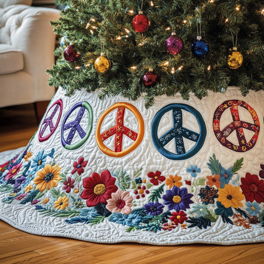 Groovy Holiday Quilted Tree Skirt GFTOTP13588