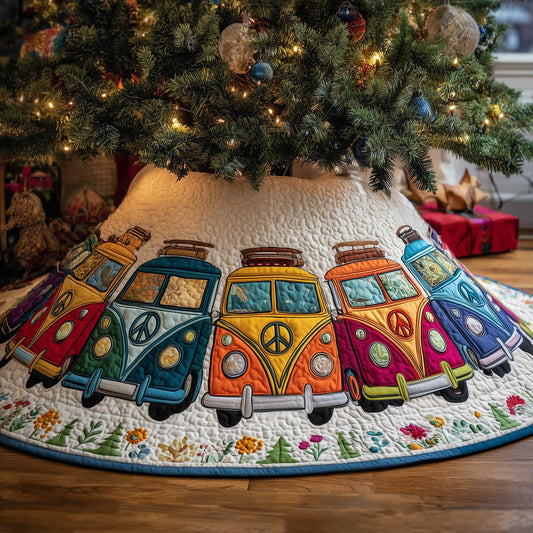Groovy Holiday Quilted Tree Skirt GFTOTP13590