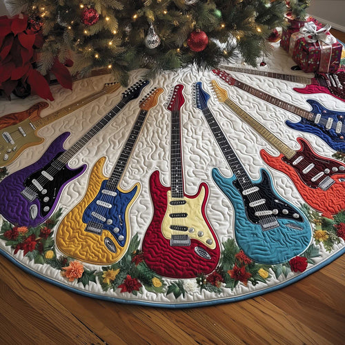 Rock 'n' Roll Quilted Tree Skirt GFTOTP13598