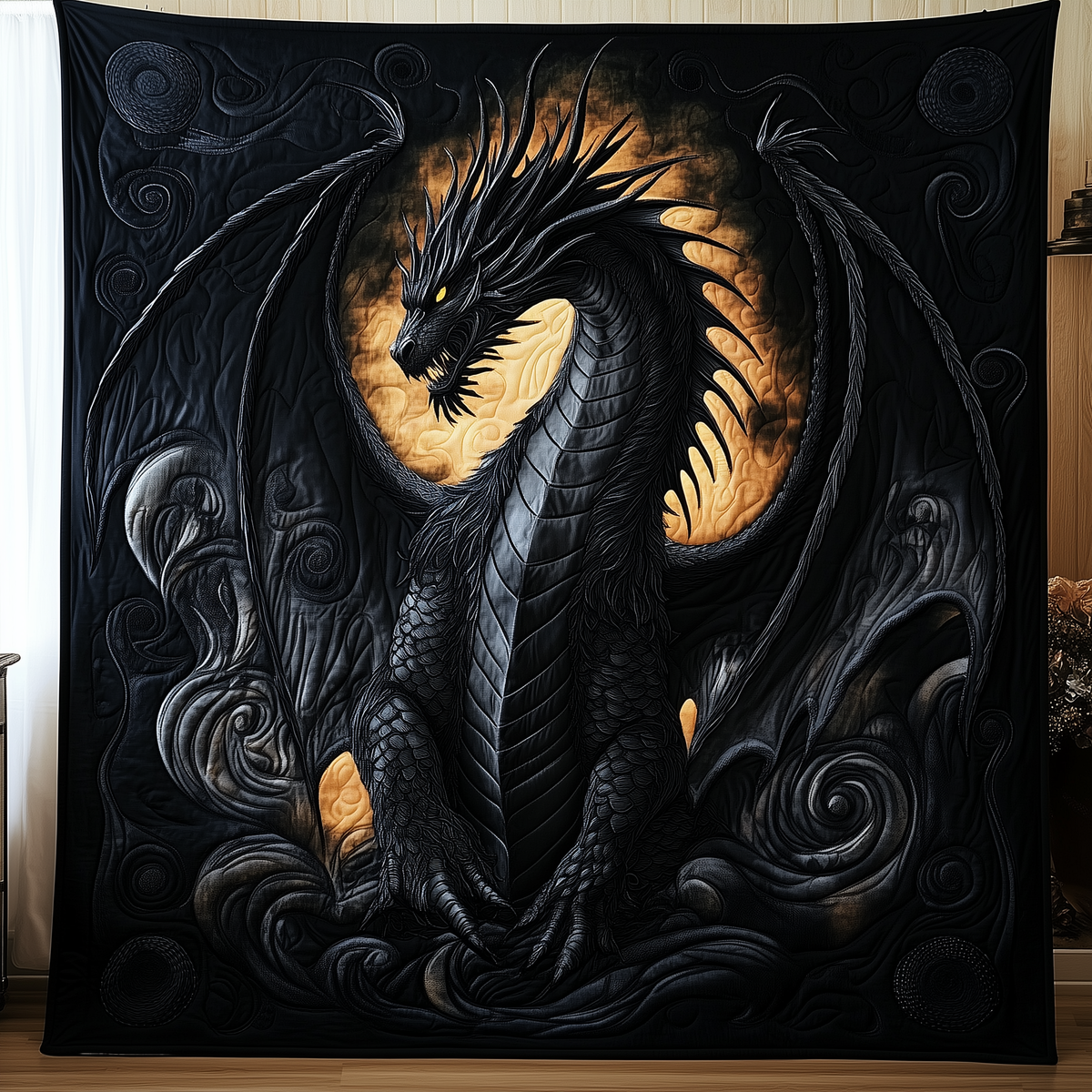 Majestic Dragon Quilted Blanket GFTOTP1359