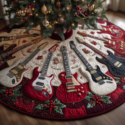 Rock 'n' Roll Quilted Tree Skirt GFTOTP13600