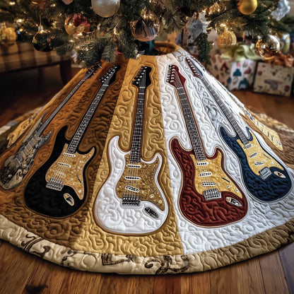 Rock 'n' Roll Quilted Tree Skirt GFTOTP13601