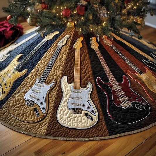 Rock 'n' Roll Quilted Tree Skirt GFTOTP13602