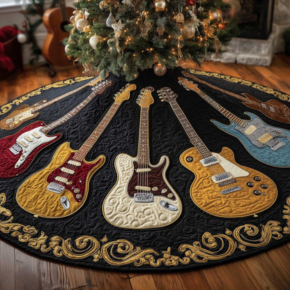 Rock 'n' Roll Quilted Tree Skirt GFTOTP13603