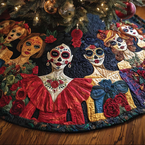 Calavera Garden Quilted Tree Skirt GFTOTP13606
