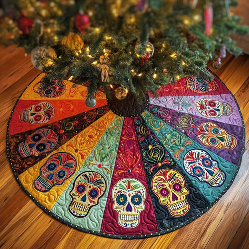Día de Muertos Quilted Tree Skirt GFTOTP13607