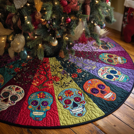Día de Muertos Quilted Tree Skirt GFTOTP13608