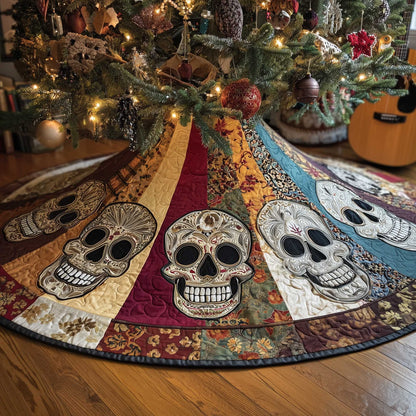 Mystic Skull Quilted Tree Skirt GFTOTP13609