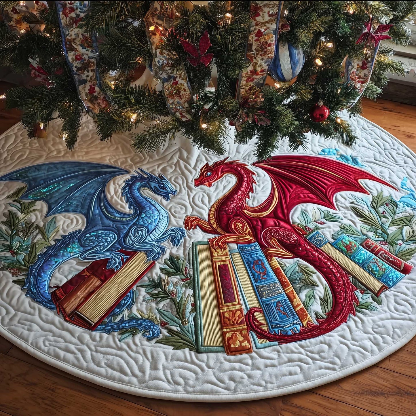 Mythical Guardian Quilted Tree Skirt GFTOTP13611